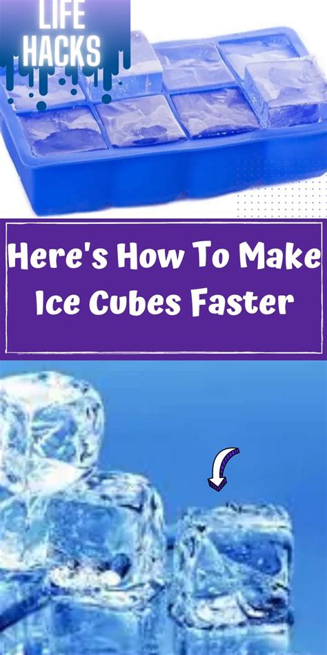 how to make ice cubes quickly
