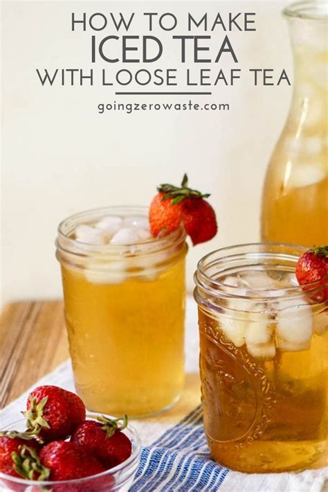 how to make iced tea with loose leaf