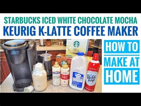 how to make iced white chocolate mocha with keurig