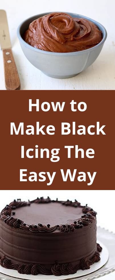 how to make icing black