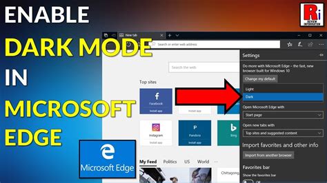 how to make microsoft edge browser dark mode, How to enable dark mode in microsoft edge