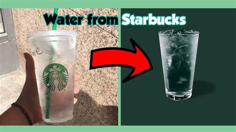how to order ice water on starbucks app
