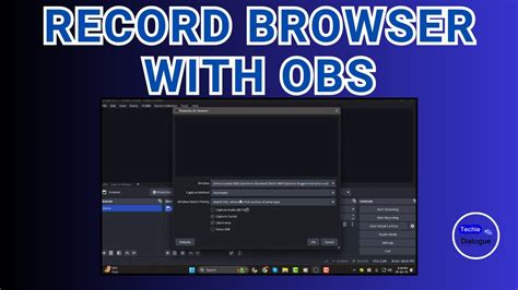 how to record browser obs, How to record browser tab with obs studio?