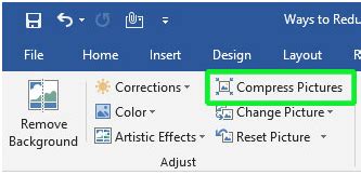 how to reduce the picture size in word, How to reduce ms word file size – tip 2 – ms word tips, tutorials, videos