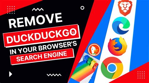 how to remove duckduckgo from tor browser, Remove duckduckgo in your browser's search engine ii how to remove