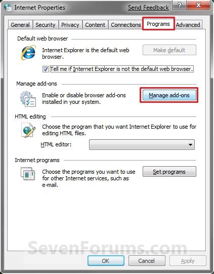 how to remove internet exploer add-ons, Add ons remove internet explorer manage window tab programs button click. Remove add-ons from internet explorer 8