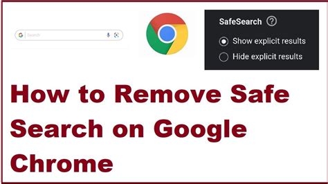 how to remove safe search from browser, How do i turn safesearch on
