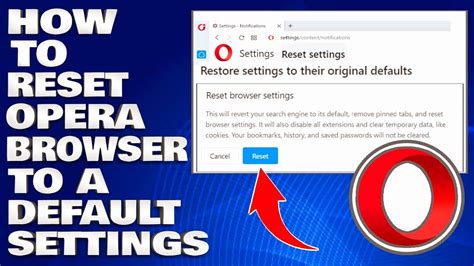 how to reset opera browser, How to reset opera browser to a default state?