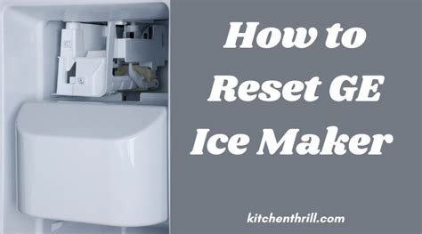how to restart ice maker