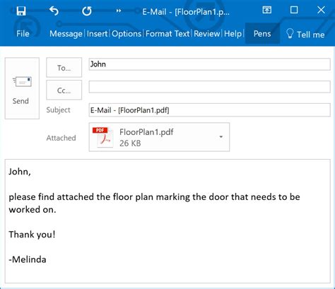 how to send pdf file to email, Email send pdf document attached annotated click one. How to send an annotated pdf document by email