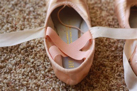 how to sew ribbons on ballet shoes