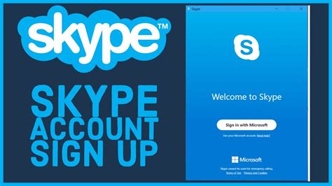 how to sign up for skype, Skype sign up online