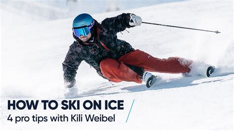 how to ski on ice