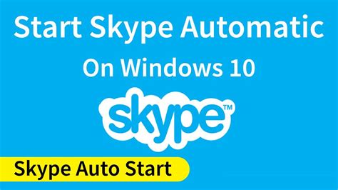 how to start skype automatically, How to stop skype from starting automatically in windows 10. Skype automatically windows stop starting start