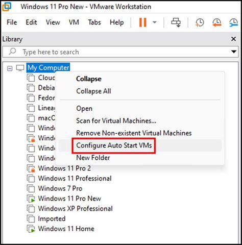 how to start vmware workstation, Enable virtual machine autostart on vmware workstation