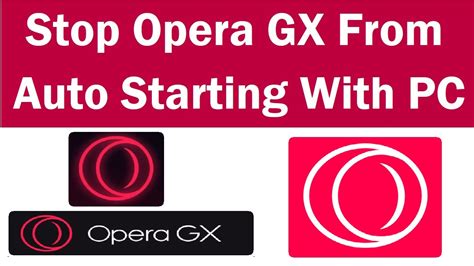 how to stop opera from auto start, How to stop opera gx from opening on startup [easy fixes]