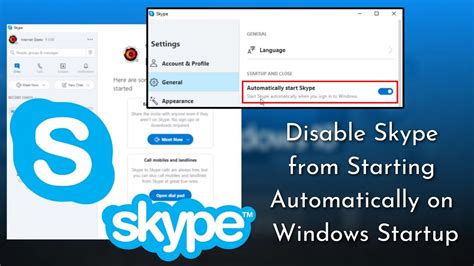 how to stop skype loading on startup, Stop skype from loading at startup