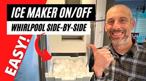 how to turn the ice maker on a whirlpool refrigerator