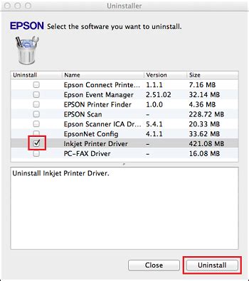how to uninstall epson, Uninstalling the printer software. Epson printer software uninstalling remove change 2003 server select click tab icon model htmldocs