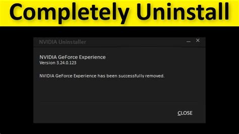 how to uninstall nvidia geforce experience, How to completely uninstall nvidia geforce experience windows 11 / 10