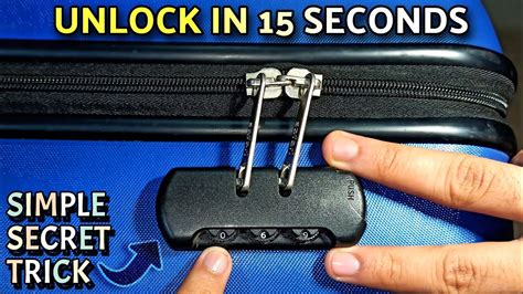 how to unlock luggage lock without code, 5 ways to unlock forgotten combination lock password 2023