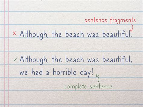 how to use although in a sentence, Sentence although use comma. How to use although in a sentence: 10 steps (with pictures)