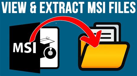 how to use an msi file, Msi file