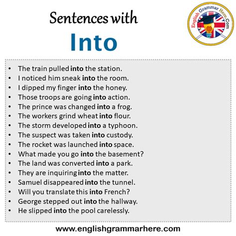 how to use into, 