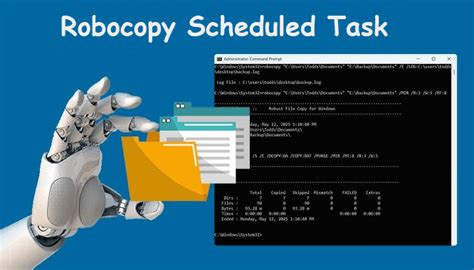 how to use robocopy command scheduled task, Robocopy cmd