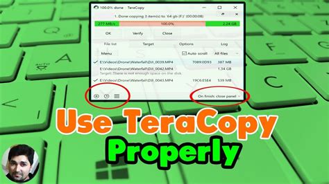 how to use teracopy, Teracopy preferences