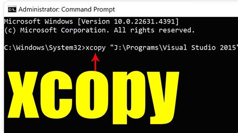 how to use xcopy command in cmd, Copy files and folders in windows cmd with copy and xcopy