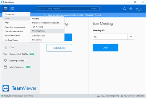 how to view teamviewer logs, How to access teamviewer without a password. Teamviewer password without connect extras drop option select options step app menu down open list choose