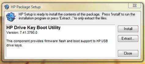 hp drive key boot utility, Boot utility hp drive key screenshot. Memperbaiki flash disk yang rusak dengan hp driver key boot utility
