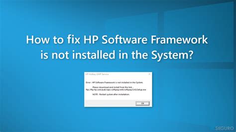 hp software framework download windows 10 64-bit, How to fix 