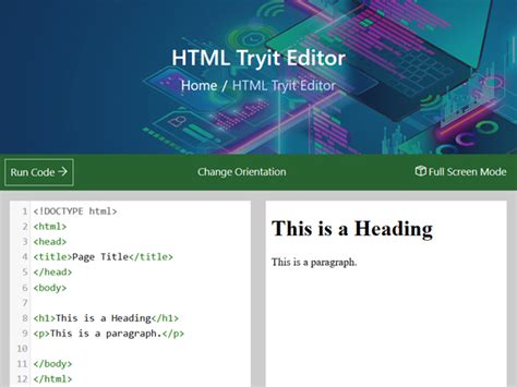 html try it editor, Making a try-it editor using css, html and pure javascript|| alpha