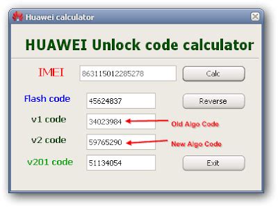 huawei modem unlock code calculator download, Huawei code calculator v2