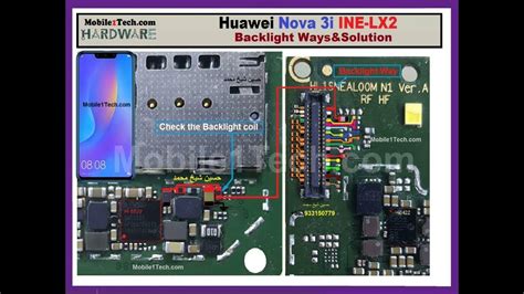 huawei nova 3i schematic, Huawei nova 3i (ine-lx2) backlight ways and touchscreen jumper solution