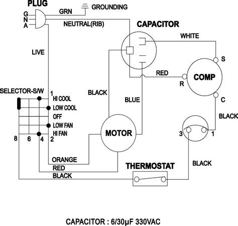 hvac condenser wiring schematic 