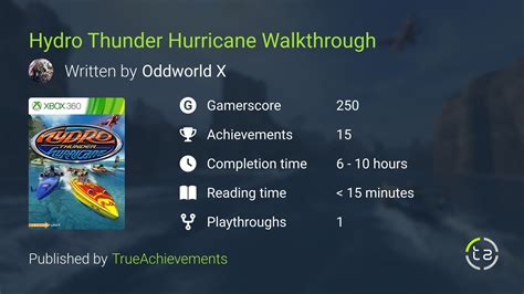 Hydro Thunder Walkthrough