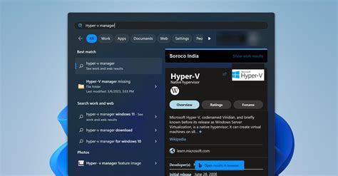 hyper v server missing, 