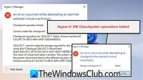 hyper v vm failed to start, How to fix hyper-v vm failed to start-account does not have permission