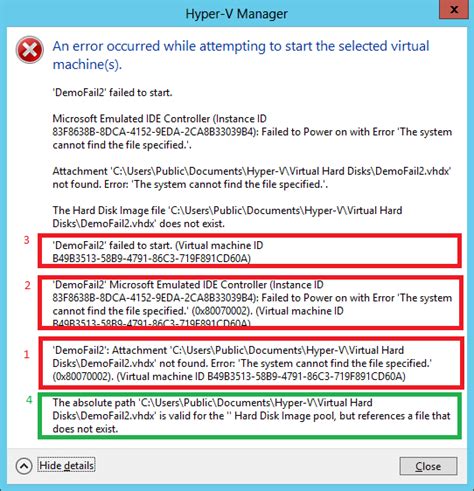 hyper-v error 0x80048016, Hyper-v error
