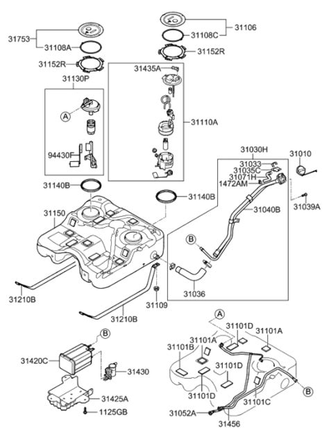 hyundai santa fe fuel system diagram 