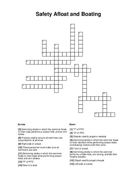 ice afloat crossword