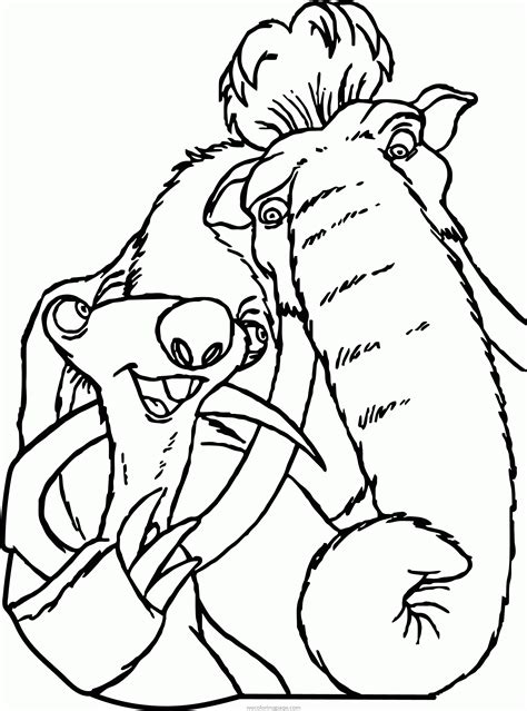 ice age coloring sheets