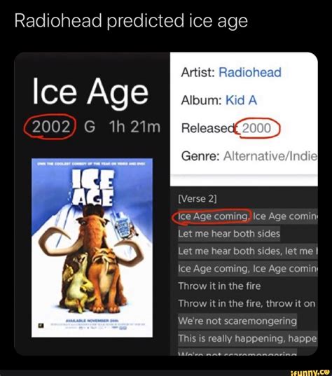 ice age coming radiohead