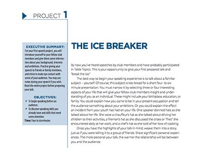 ice breaker speech