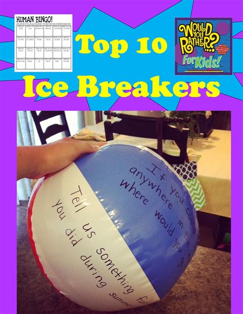 ice breakers for youth