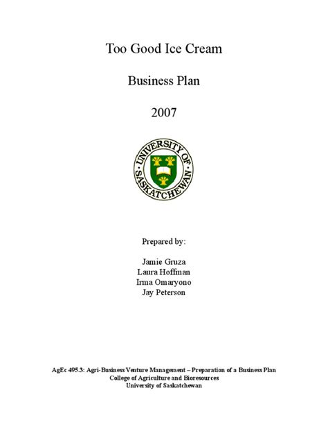 ice business plan