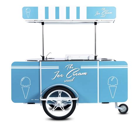 ice cream cart on wheels
